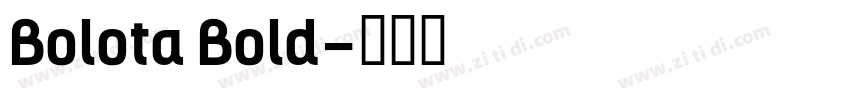 Bolota Bold字体转换
